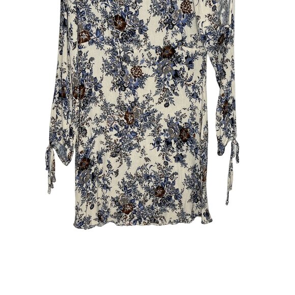 American Eagle Floral Cold Shoulder Top S Boho Cottagecore Feminine - Picture 7 of 11